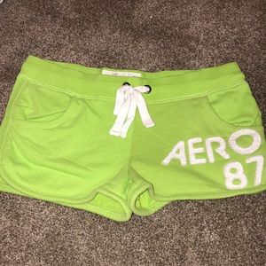 like green aeropostale shorts